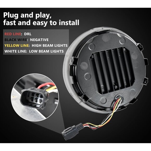 LED Headlight Assembly for Rebel CMX500 17-24 with High Low Beam Daytime Running - Picture 3 of 8